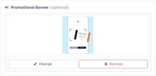 The Promotional Banner upload box under Branding Assets